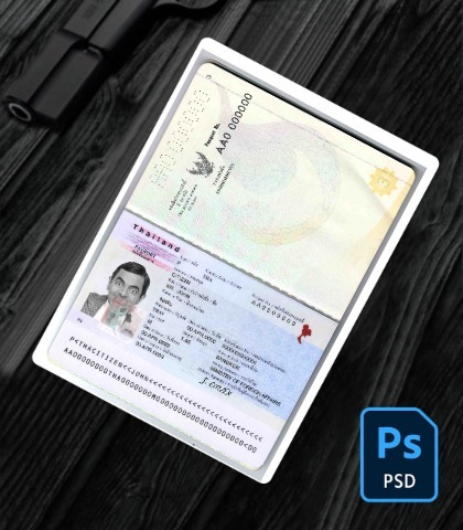 Thailand passport PSD